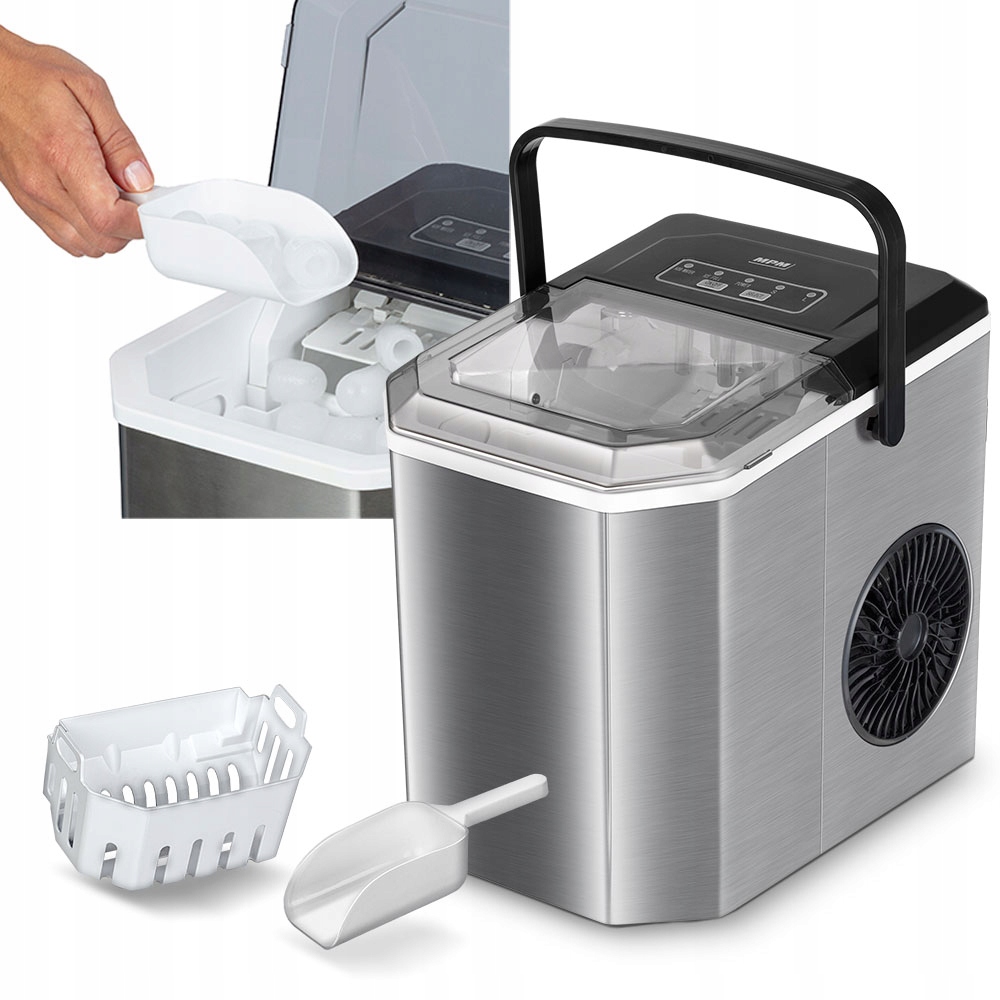 MPM MKD-04M výrobník ľadových kociek strieborný/sivý 150 W